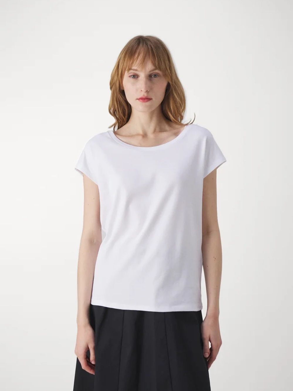MAX&Co Maldive White Short Sleeve Cotton Basic Crewneck T-Shirt Size Medium NWT